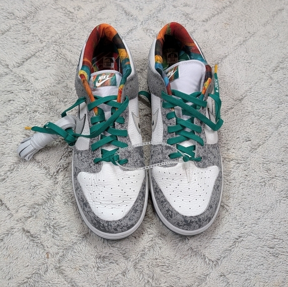 Nike Dunk Low Retro Premium Philly Shoes Mens Sz 13 White Green HF4840-068 NEW main image 5